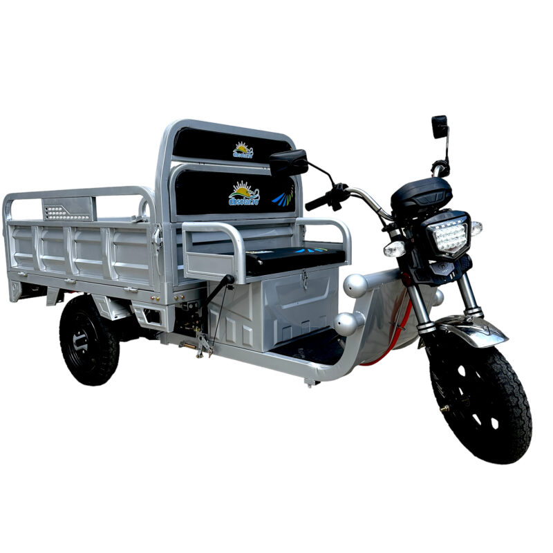 Triciclu Tricicleta Electrica Cargo TUK TUK Bena Basculabila 2 Locuri Baterie 20Ah Scuter [6]