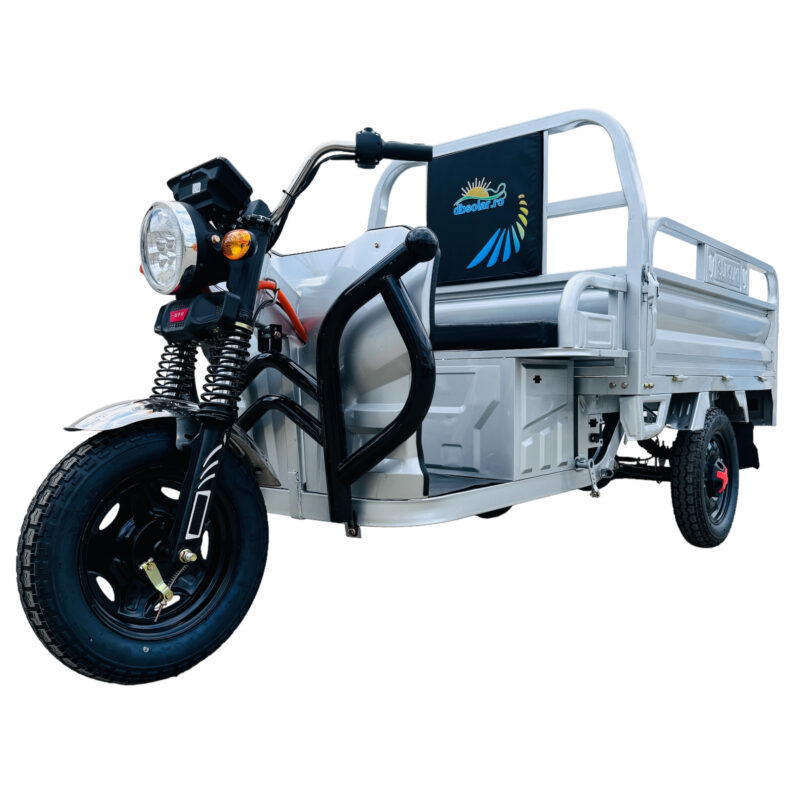 Triciclu Electric Cargo TUK TUK Bena Basculabila 2 Locuri Baterie 20Ah Scuter
