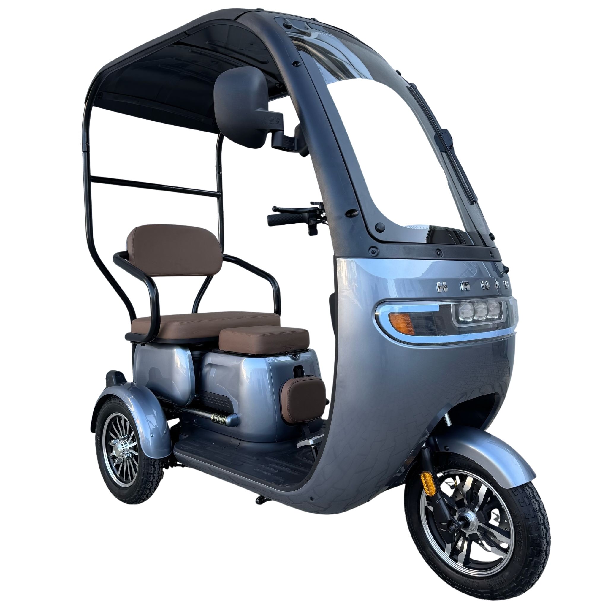 Triciclete electrice - Tricicleta Electrica Triciclu cu 2 Locuri Baterie 20Ah 650W Viteza maxima 25km/h