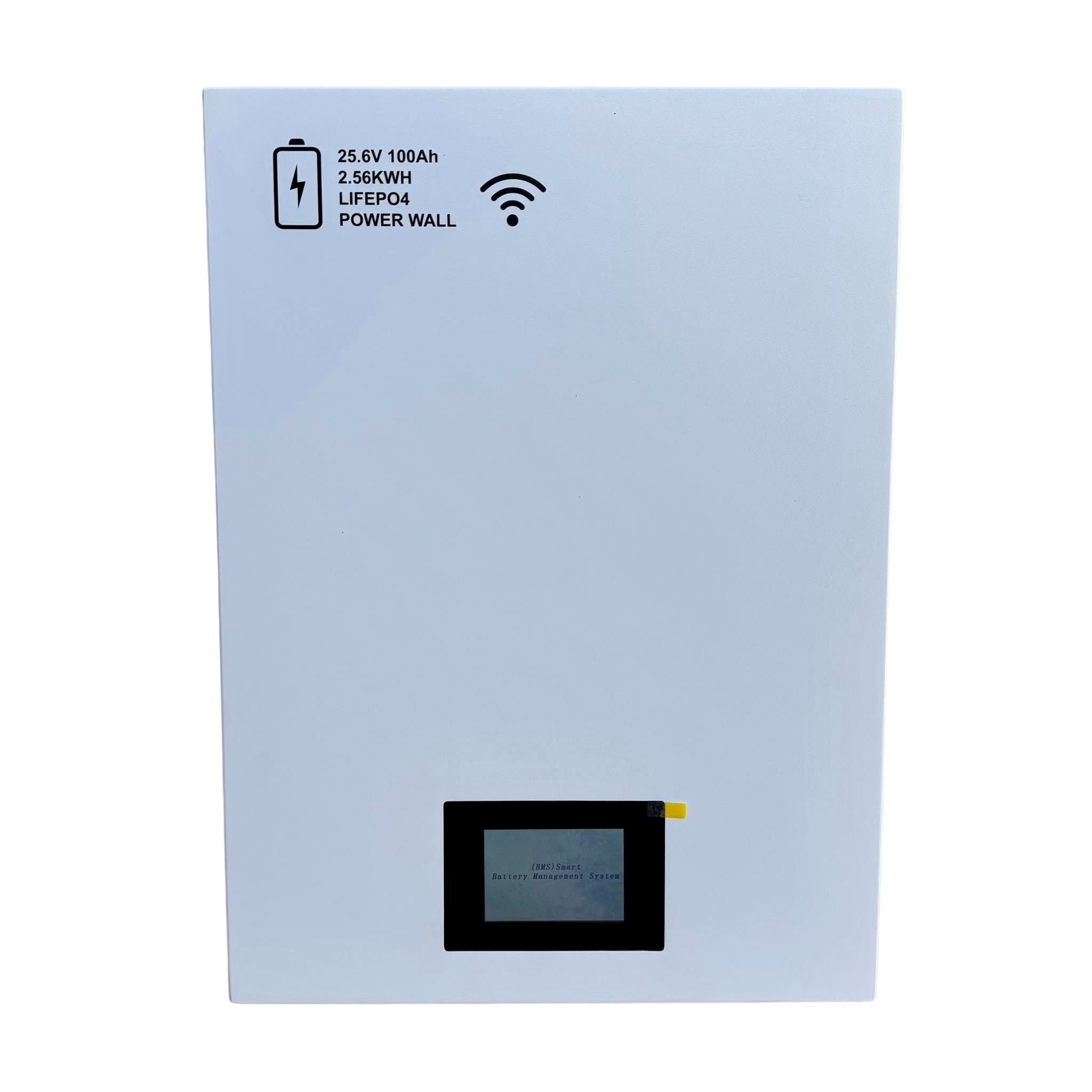 Baterii Gel & Lithium - Baterie LiFePO4 25.6 V 100 Ah (2.56 kWh) cu Ecran Tactil 3.5″ și WiFi – Ideală pentru Sisteme Solare Off-Grid sau Backup de Urgență