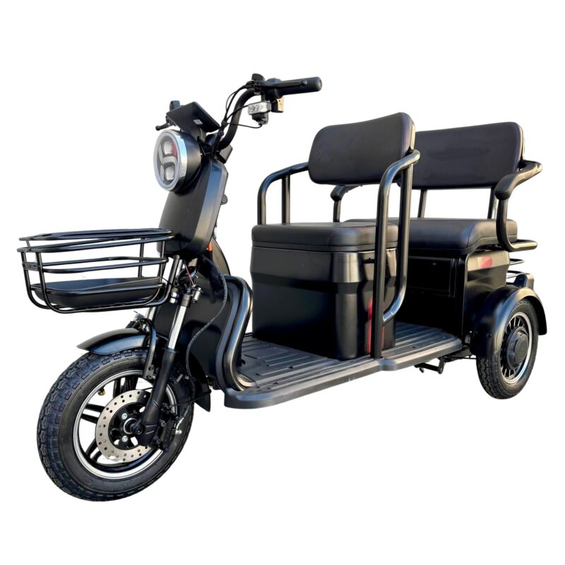 Tricicleta Electrica Triciclu cu Cabina incalzita, Volan, Fara Permis CIV RAR inclus, Cargo TUK TUK Bena Basculabila Baterie 58Ah [3]