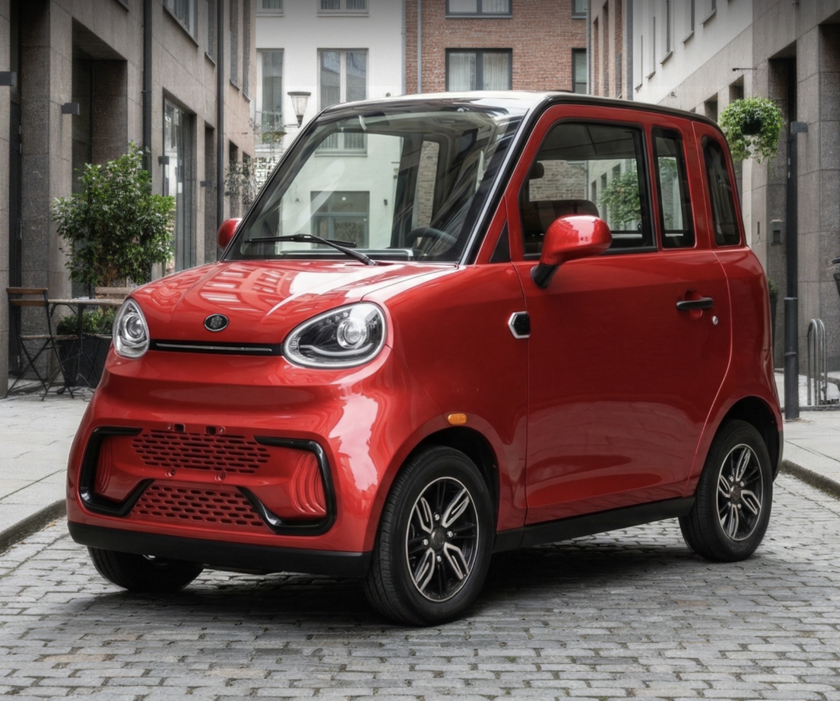 Masini electrice fara permis - Mașină Electrică Fără Permis NIEVE Q-EN Rosie 120 Km Autonomie, Motor 3100W, 2 Locuri, Viteză 25 Km/h [2]